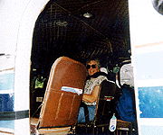 Photo of Bey in the plane